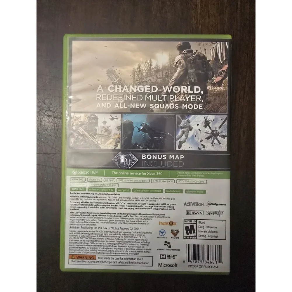 Call of Duty: Ghosts (Microsoft Xbox‎ 360, 2013)